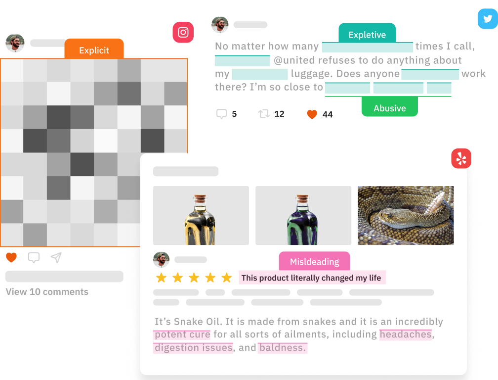 Build scalable content moderation